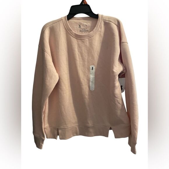 Xersion Sweaters - Xersion Womens Super Soft Fleece Crew Neck Long Sleeve Sweatshirt, size Large